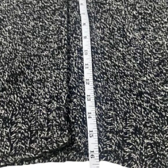 J Jill Cardigan womens SP one button flyaway black marled silk blend long slv J5 - Picture 5 of 5